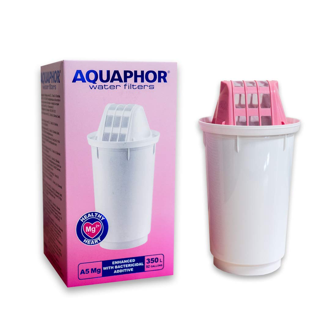 Aquaphor A5 cartucce per filtro dell' acqua di ricambio with Magnesium (1 pz.) Aquaphor A5 cartucce per filtro dell' acqua di ricambio per Provance, Prestige, Atlant, sorriso e tutti B5 e B6 compatibile brocche 1 Pack with Magnesium