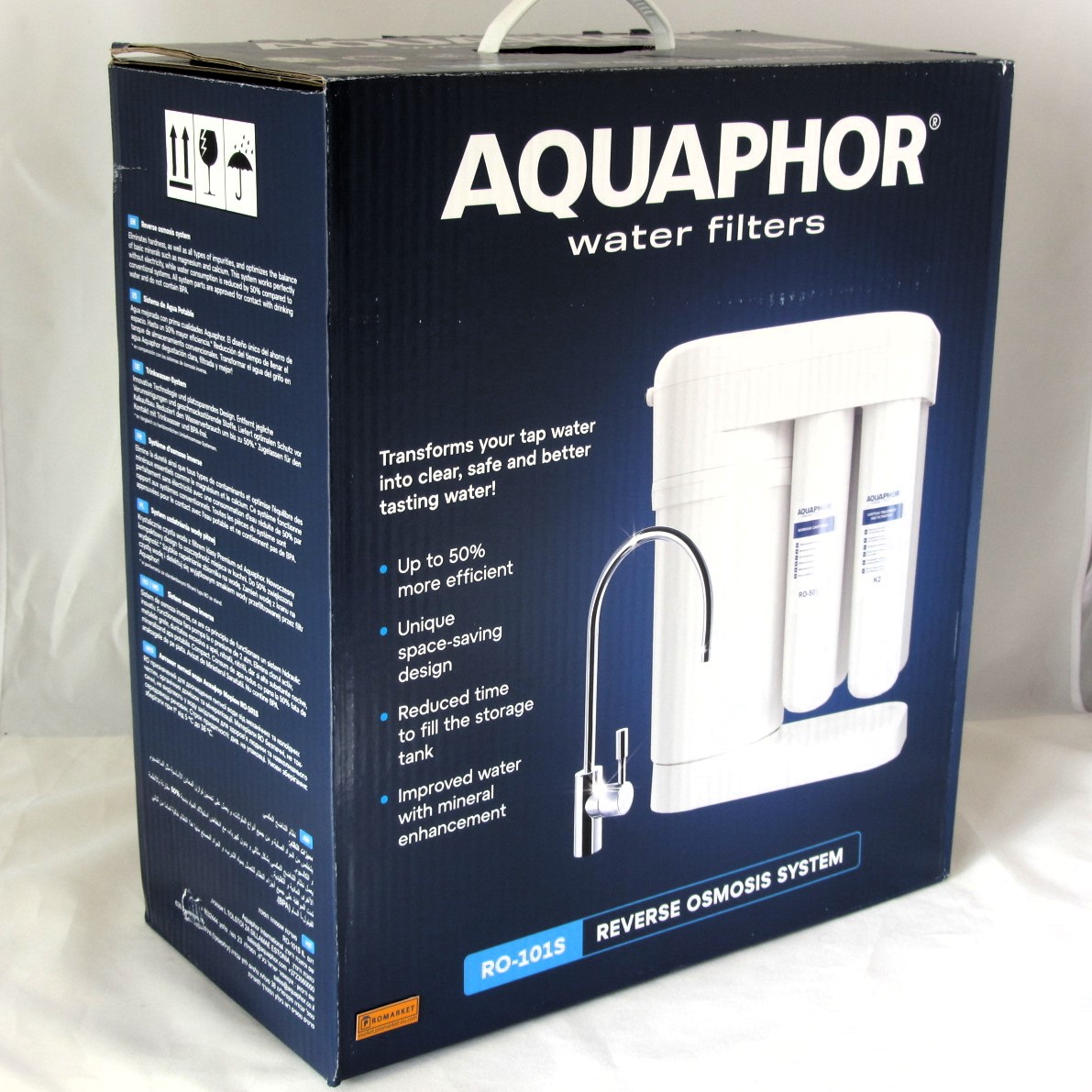 RO_101S_new_2024_pack1 Aquaphor Morion RO-101S Compact Reverse Osmosis Water Filter System new version 2024