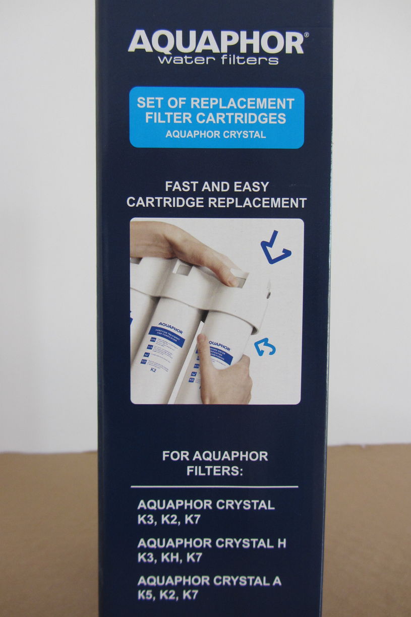 Aquaphor K3-K2-K7 Set di cartucce di ricambio Aquaphor K3-K2-K7 per filtro acqua Aquaphor Cristallo