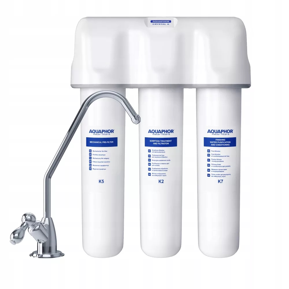 Crystal_A_2024_1_r Aquaphor Crystal A (version 2024)- Under the Counter Water Filter Unit (Flow Microfiltration Purifier)