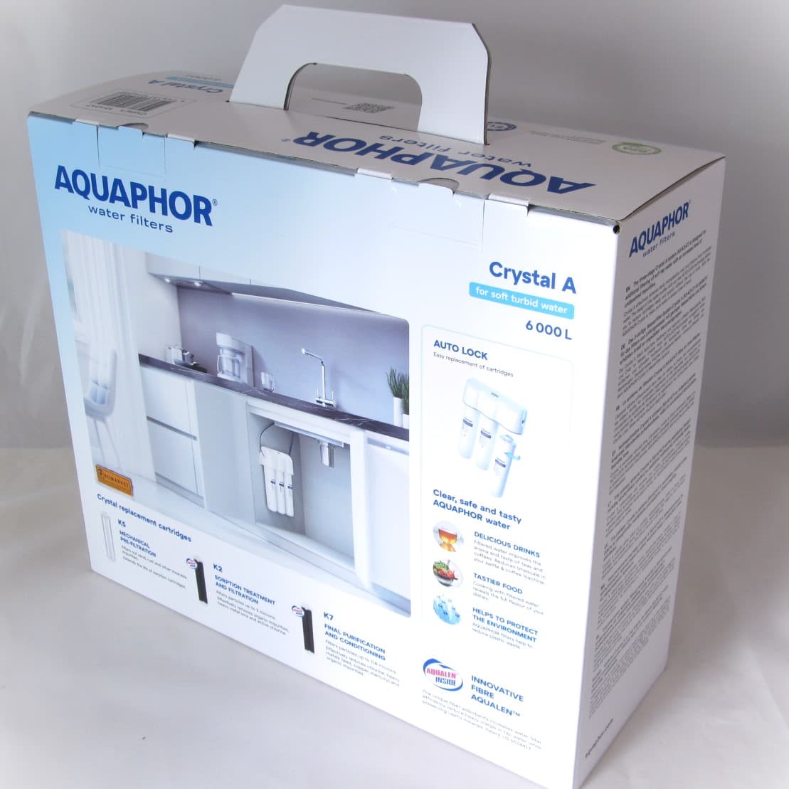 Crystal_A_2024_pack1_r Aquaphor Crystal A (version 2024)- Under the Counter Water Filter Unit (Flow Microfiltration Purifier)