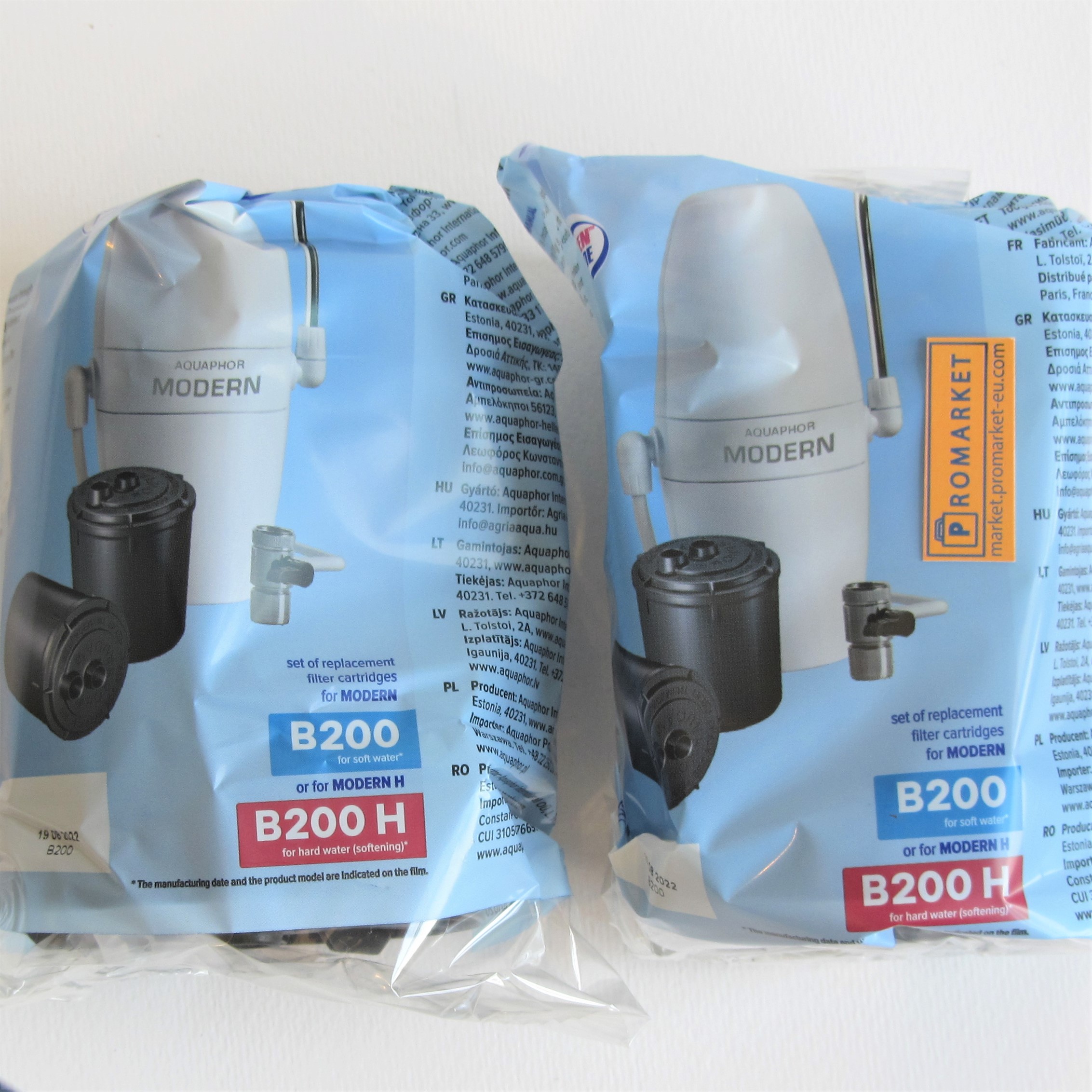 b200_2 Aquaphor B200 Set of two original replacement cartridges for "Aquaphor Modern" tap water filter