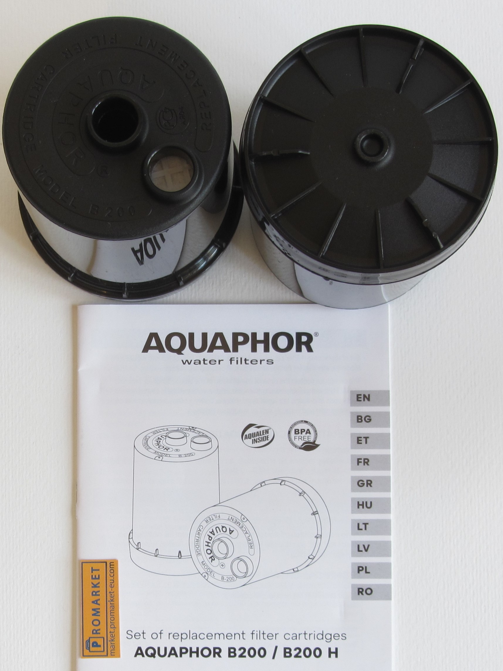 b200_3 Aquaphor B200 Set of two original replacement cartridges for "Aquaphor Modern" tap water filter