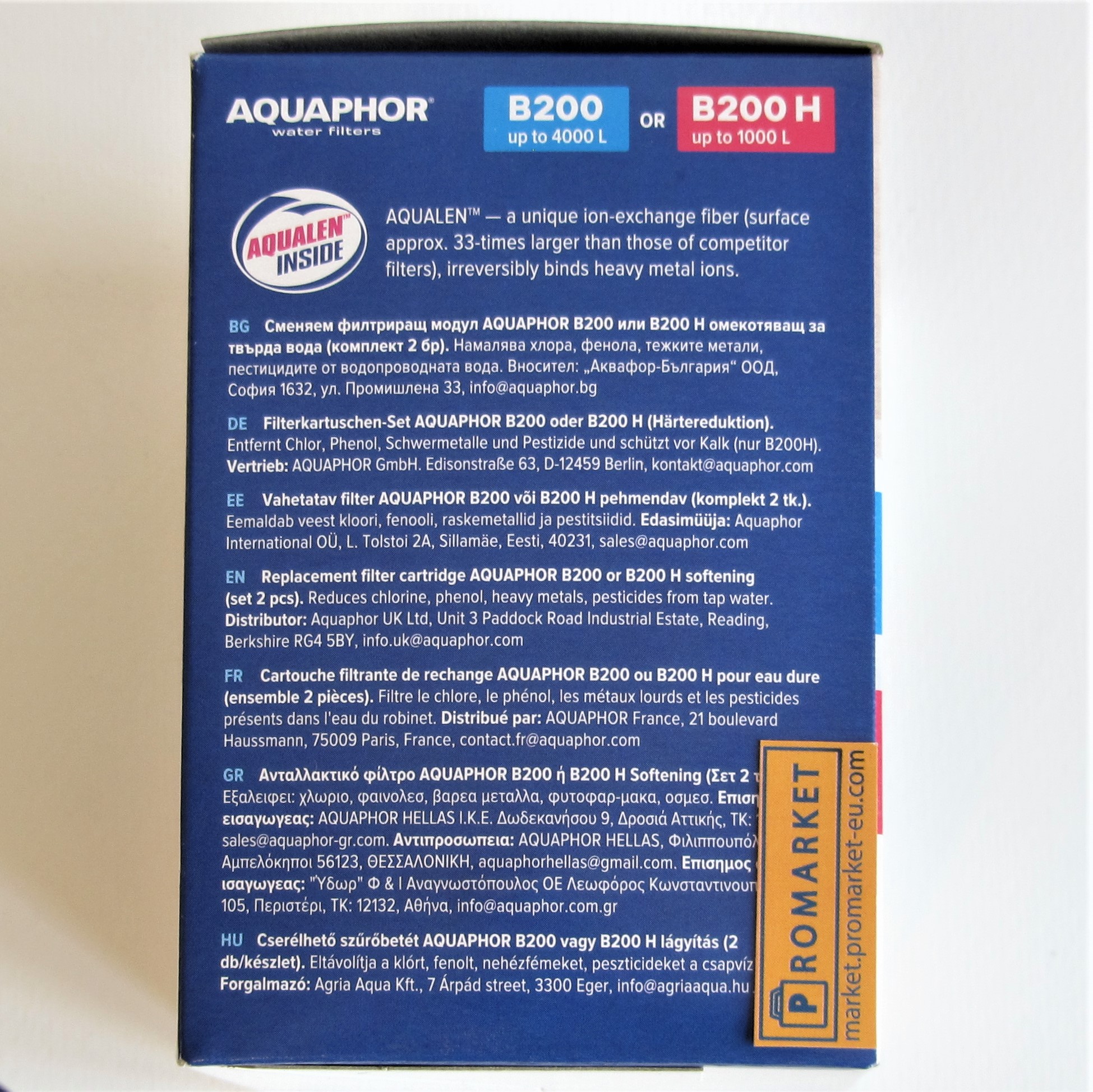 Aquaphor B200 Set of two original replacement cartridges for "Aquaphor Modern" tap water filter Aquaphor B200 Set of two original replacement cartridges for "Aquaphor Modern" tap water filter
