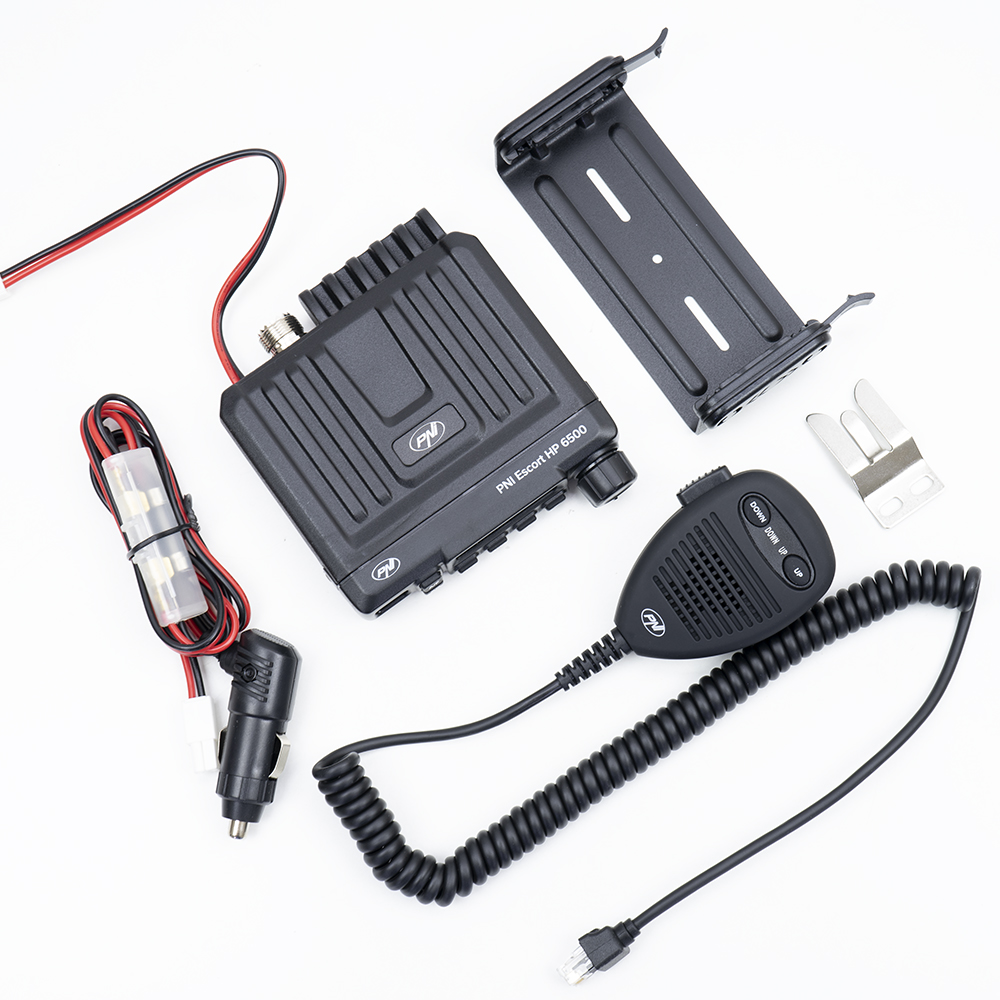 PNI-HP-6500_8 CB PNI Escort HP 6500, multistandard, 4W, AM-FM, 12V, ASQ, RF Gain, cigarette lighter included