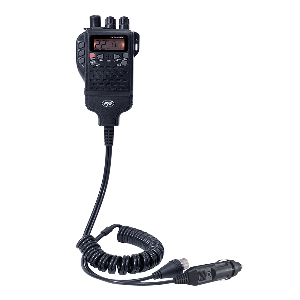 PNI-HP62_2 Portable CB radio station PNI Escort HP 62, multi standard, 4W, 12V, AM-FM, 5-level adjustable ASQ, 9-level RF gain, Dual Watch, Scan, Lock