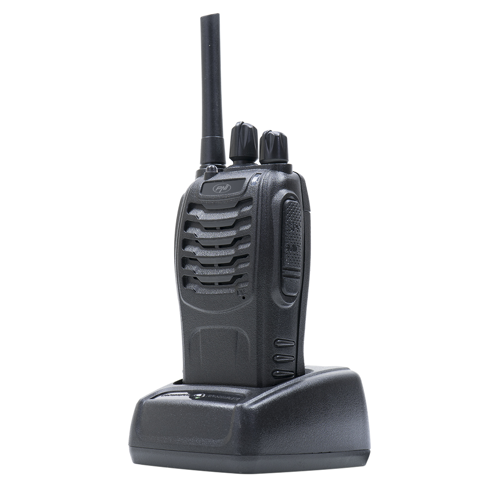 PNI-PMR-R40_4 PNI PMR R40 Pro portable radio station, set with 2 pcs, 0.5W, ASQ, TOT, monitor, programmable, 1200mAh batteries, chargers and headphones included
