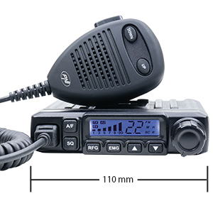 cb-mini-6500 CB PNI Escort HP 6500, multistandard, 4W, AM-FM, 12V, ASQ, RF Gain, cigarette lighter included