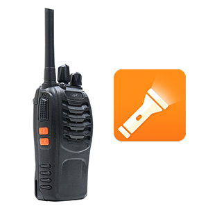 statie-pmr-lanterna-led PNI PMR R40 Pro portable radio station, set with 2 pcs, 0.5W, ASQ, TOT, monitor, programmable, 1200mAh batteries, chargers and headphones included