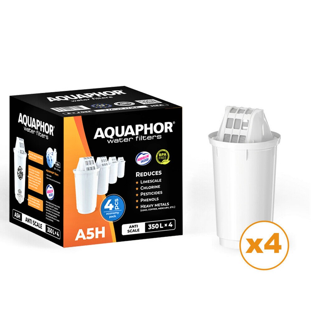 a5h_set4_1200 Original Aquaphor A5H cartridge set for filtering pitchers for hard water