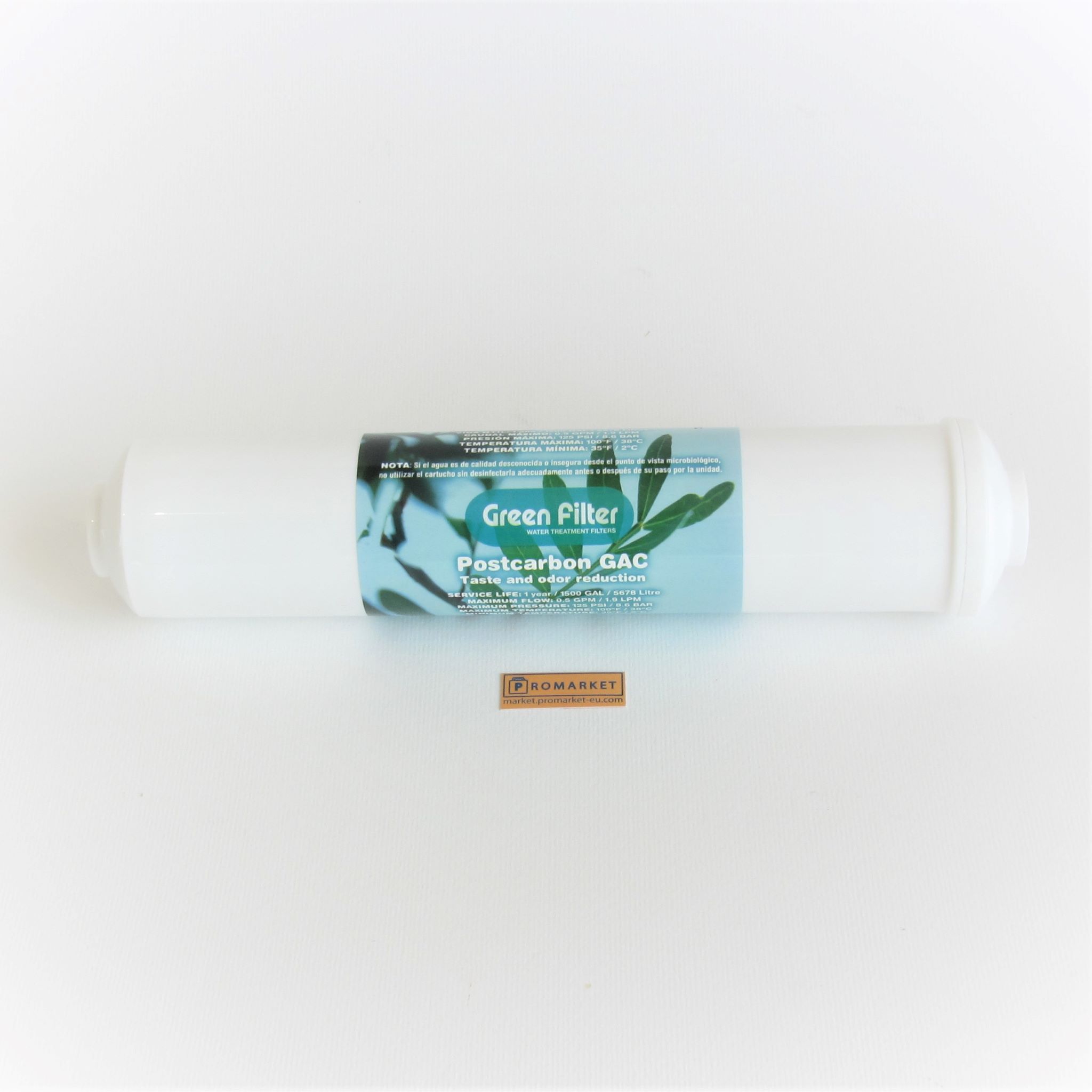 Green Filter PostCarbon GAC 2x10 FPT 1/4 Green Filter PostCarbon GAC 2x10 FPT 1/4