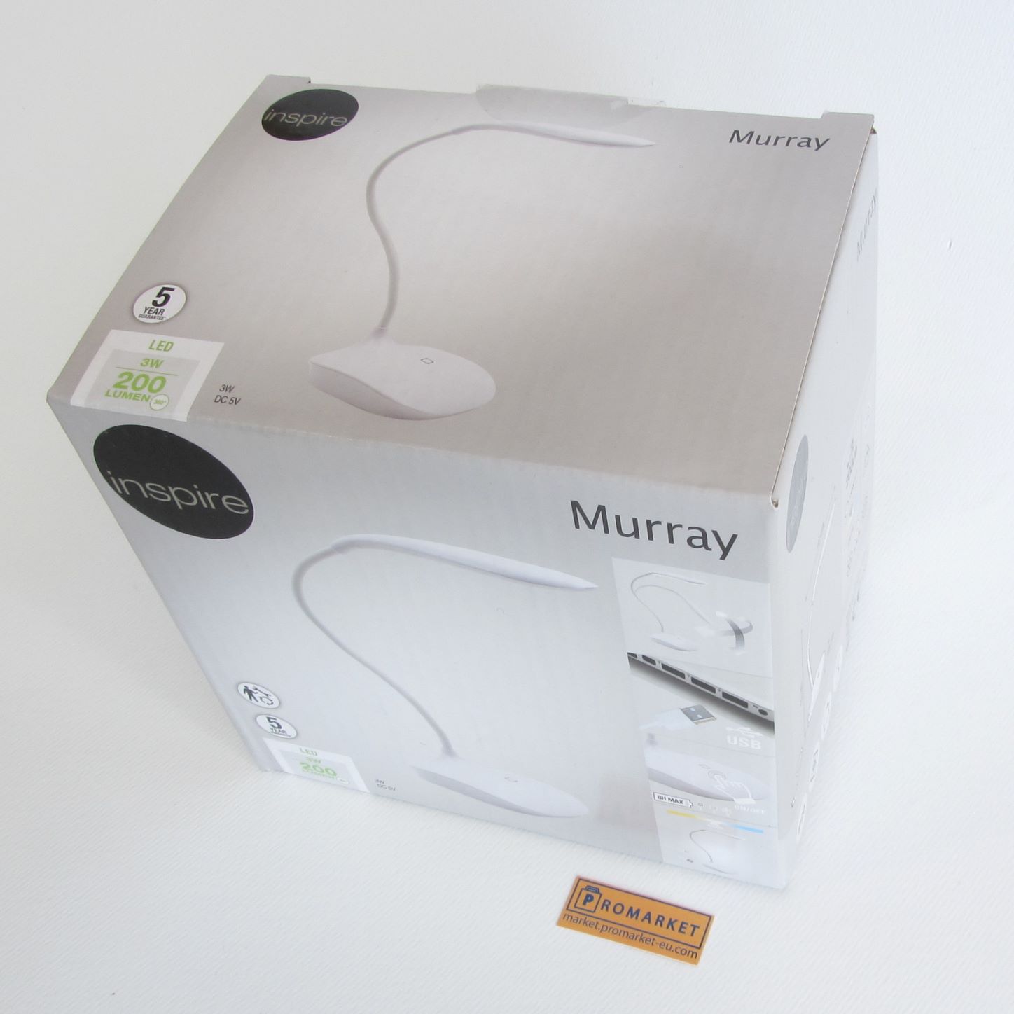 Murrei_Bianco_8 Desktop Led Lamp Inspire Murrey White