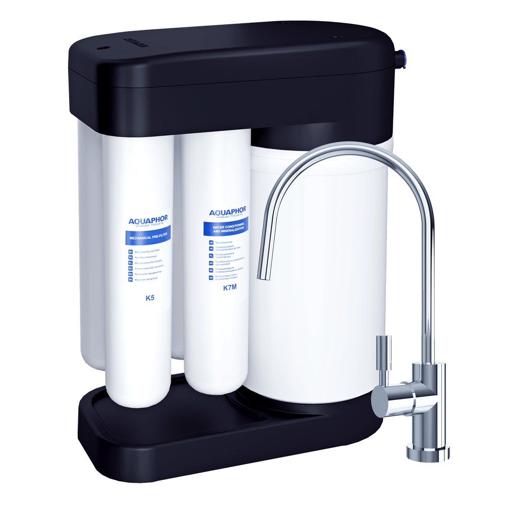 RO_102S_1_1000 Aquaphor Morion DWM-102S Compact Reverse Osmosis Water Filter System 100 gpd for Home and Office