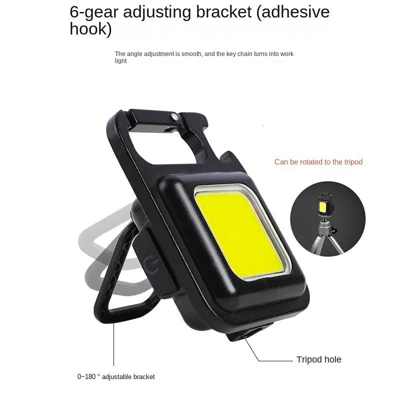COB_Led_Light2 Mini LED Portable Keychain Flashlight Multifunction COB