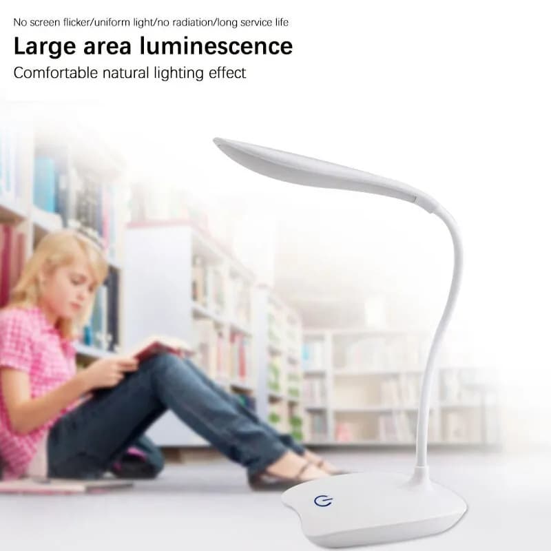 LedDesktopLamp2 ProMarket LED Desktop Desk Lamp USB Rechargeable Lighting Eye Protection Room Night Light Bedroom Bedside Student Reading Lamp