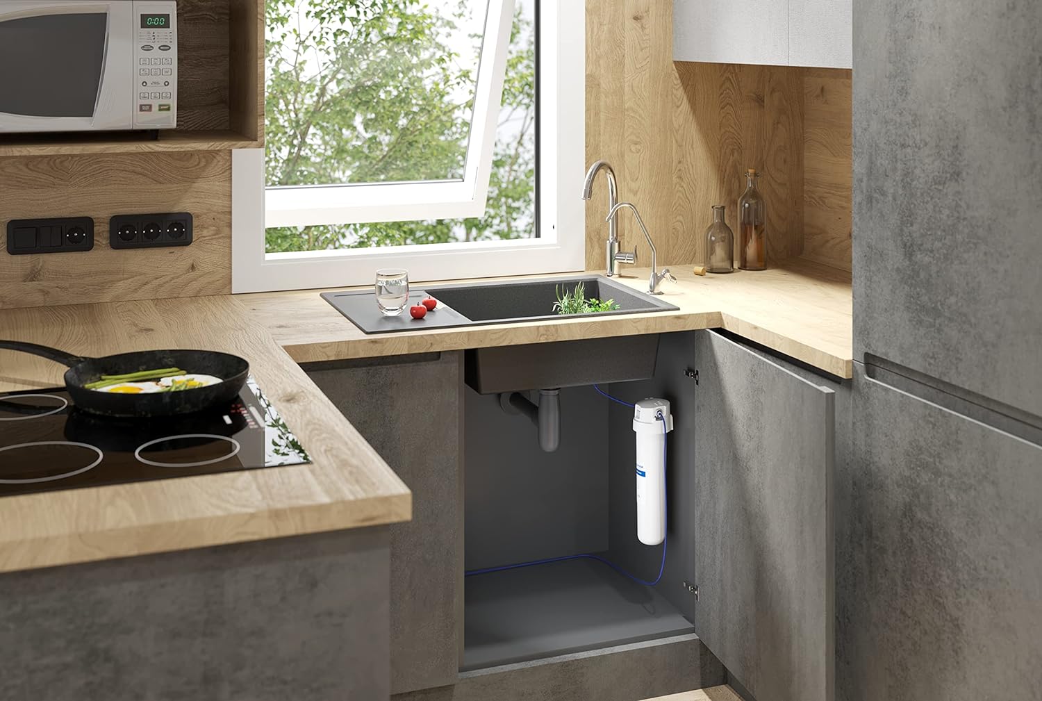 Crystal_solo_interior Aquaphor Crystal Solo - Under-the-Counter Potable Water Filter
