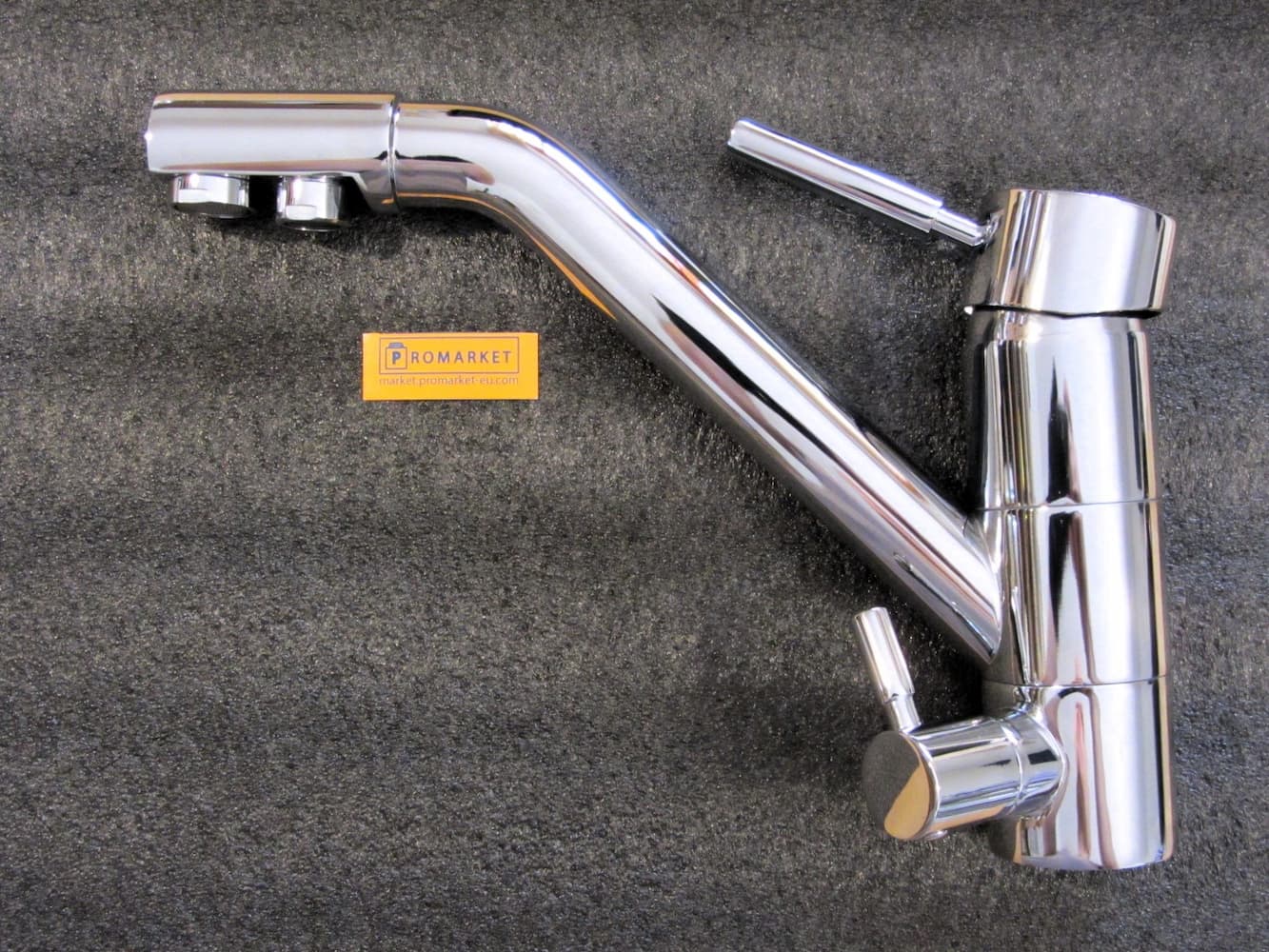 3-flow-faucet_from_side_r ProMarket 3-way Mix Kitchen Sink Chromed Faucet 3038-CR for reverse osmosis and under-counter flow water filters