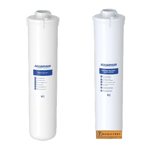 AQ_Set_K1_K2_logo21 Aquaphor K1-K2 economy set of 2 replacement filtering cartridges for RO-206s HoReCa and compatible