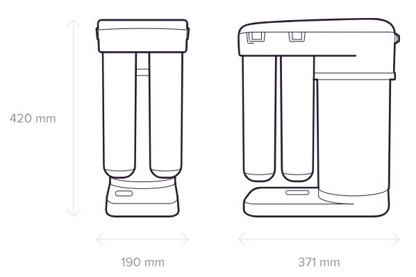 Aquaphor DWM 101S dimensions