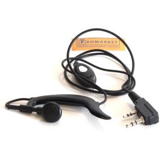 Headset with 2-pin connection for Vector / Kenwood / Midland PMR446 / Baofeng / Luiton and other radios