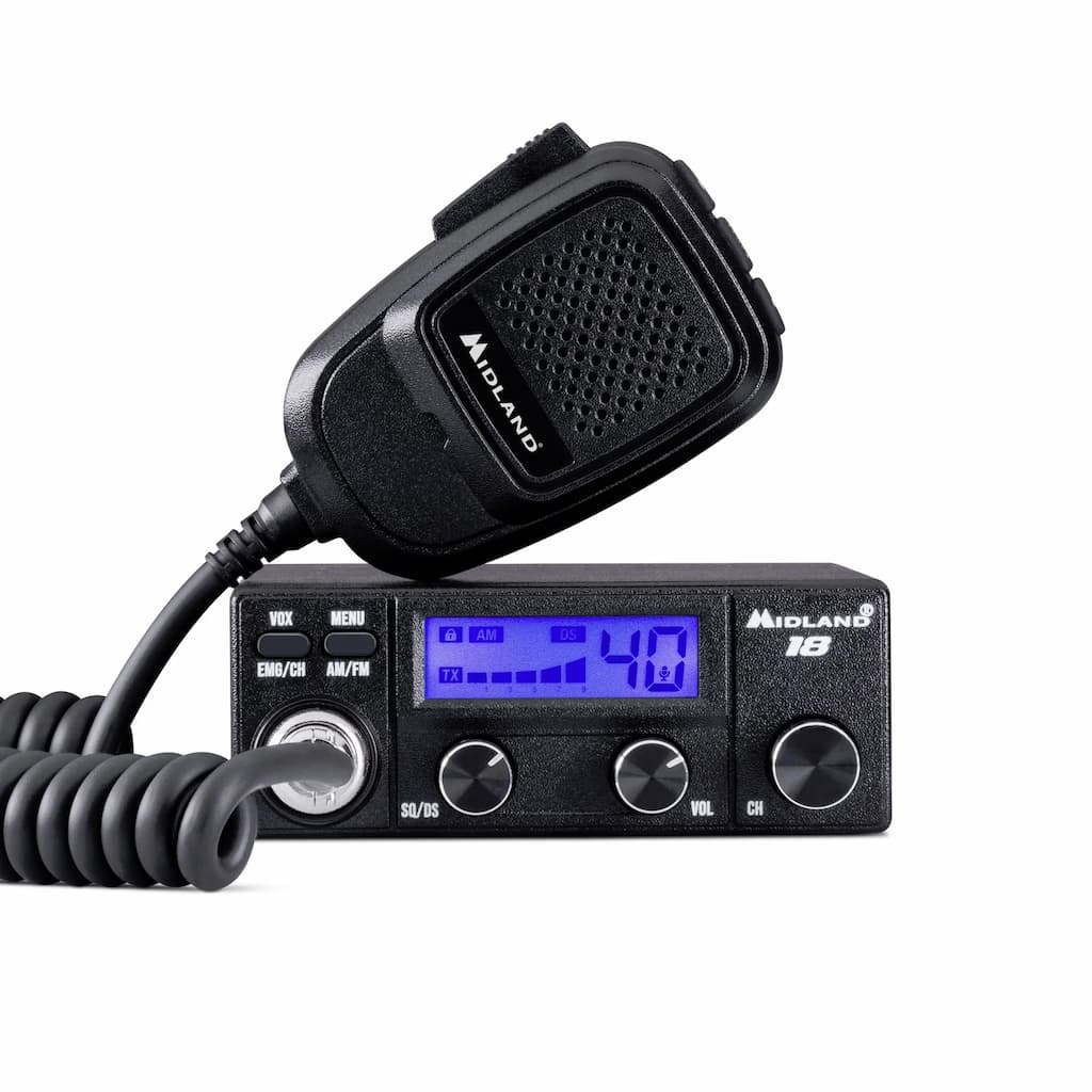 Midland-18-raciia-Si-Bi-27-MHz_01 Midland CB 18 12/24 volt two-way radio 27 MHz AM/FM, version CE