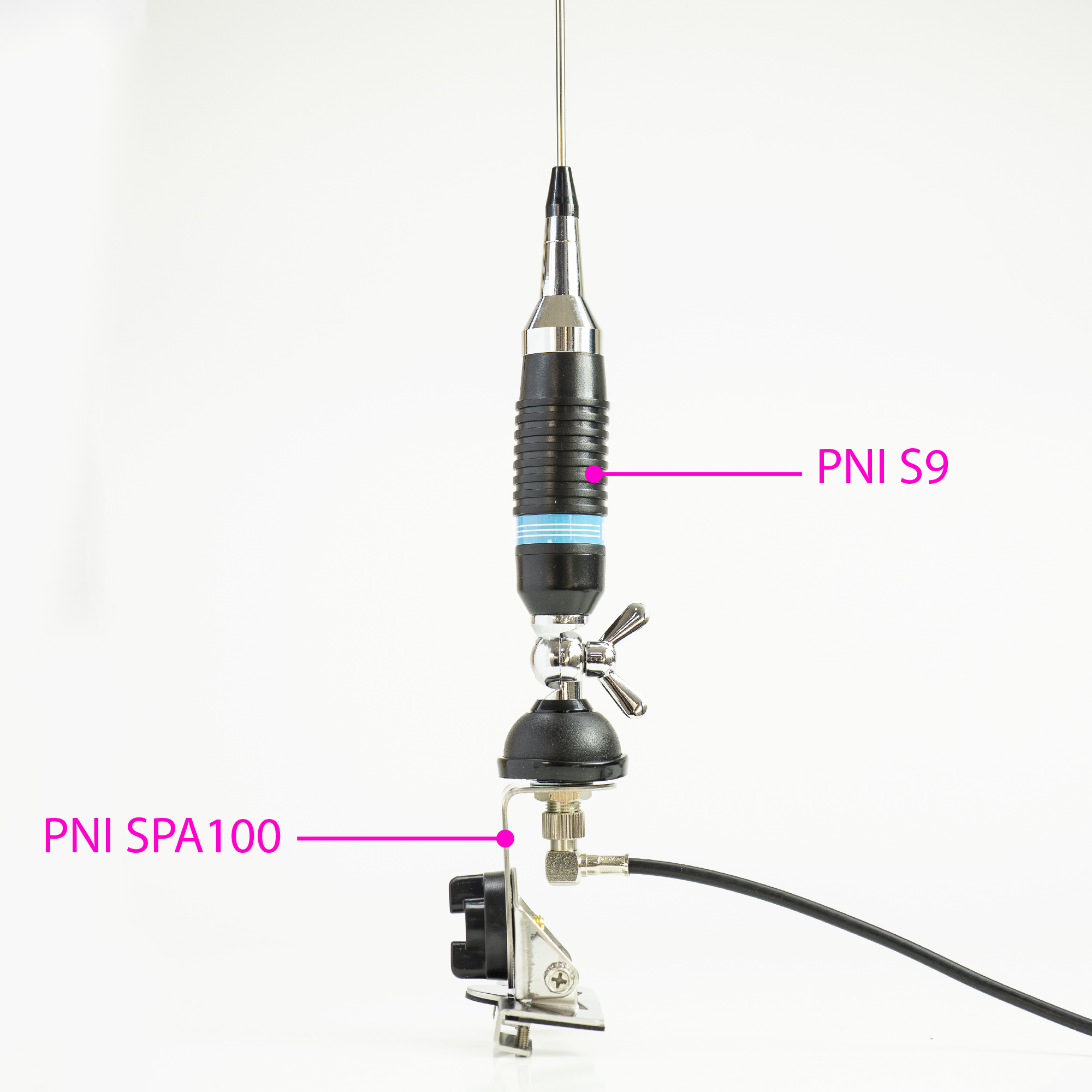 Antenna CB PNI S9 with butterfly length 120 cm with RG58 cable 4m – view 7 Antenna CB PNI S9 with butterfly length 120 cm with RG58 cable 4m – view 7