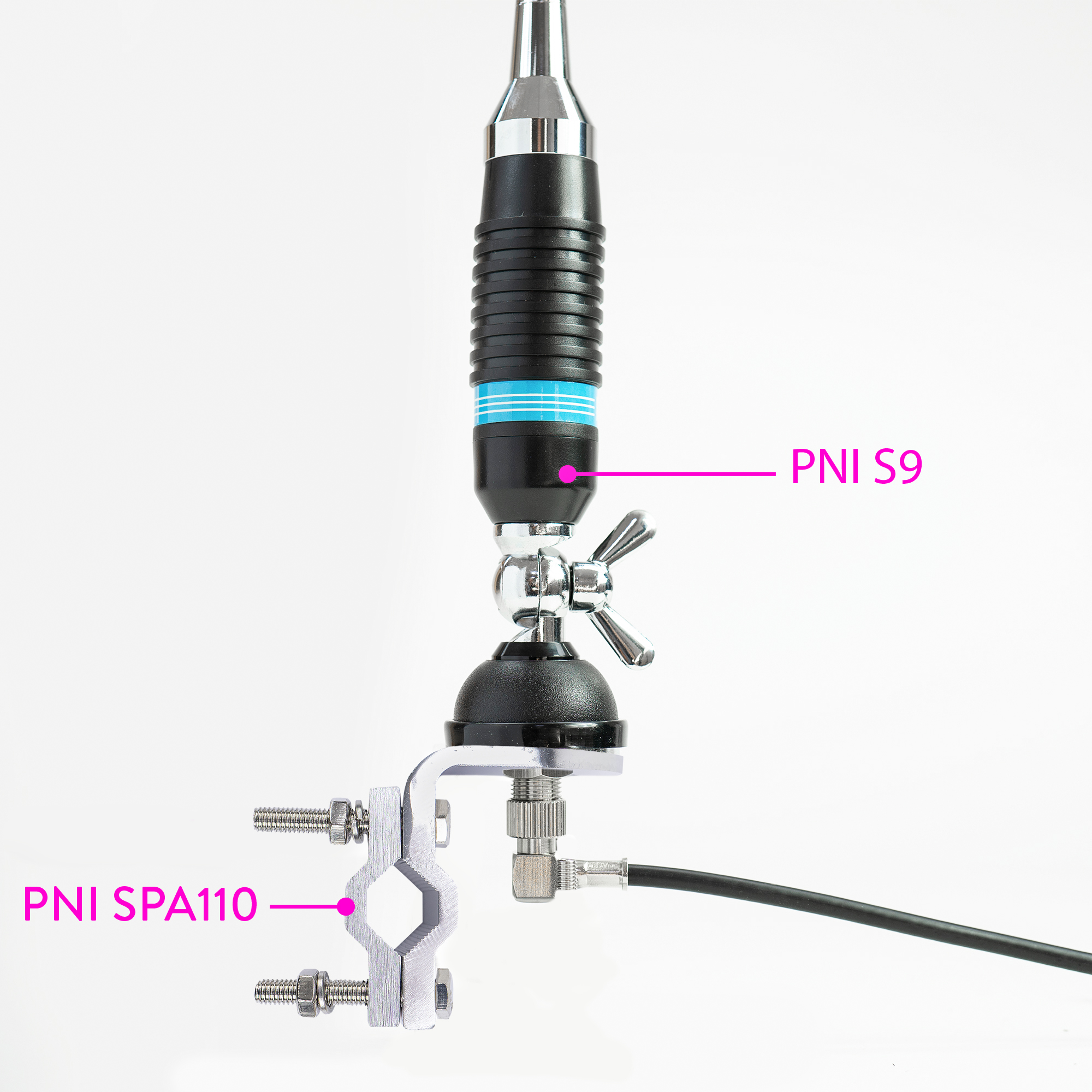 Antenna CB PNI S9 with butterfly length 120 cm with RG58 cable 4m – view 10 Antenna CB PNI S9 with butterfly length 120 cm with RG58 cable 4m – view 10