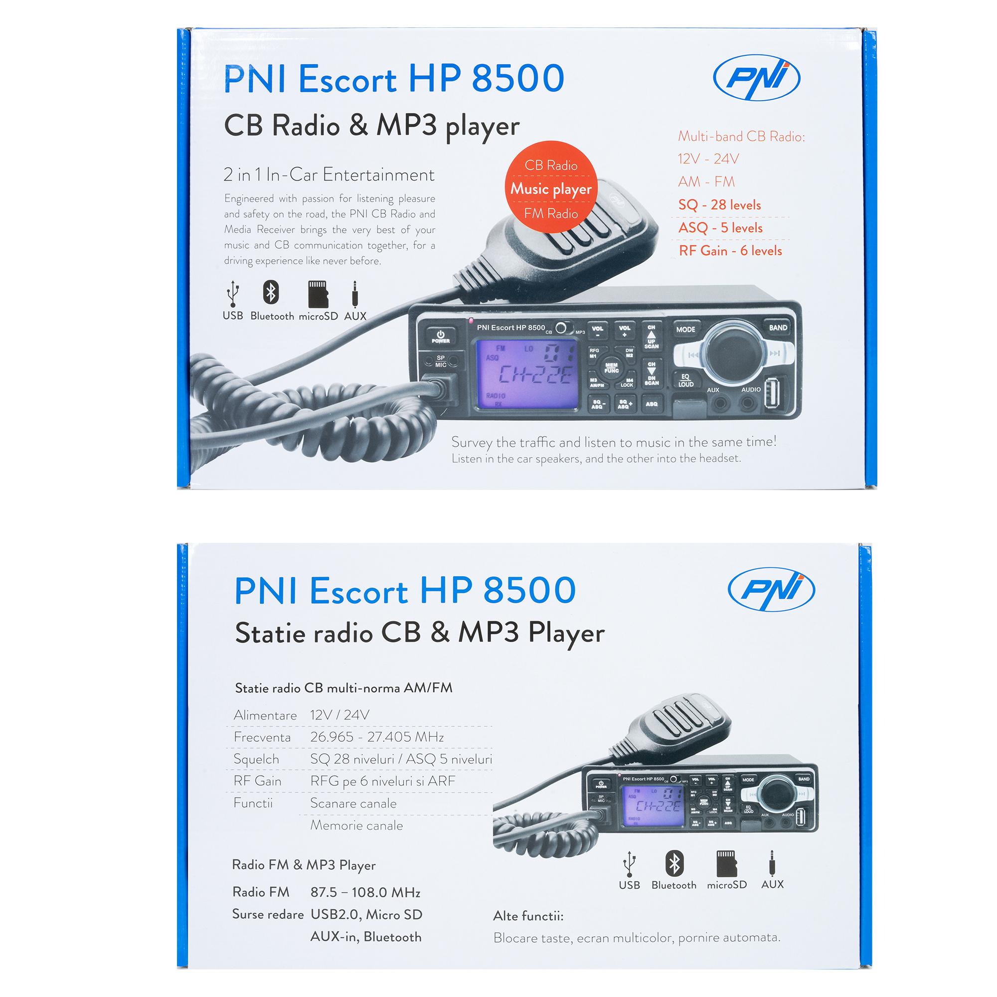 CB radio station and MP3 player PNI Escort HP 8500 ASQ includes headphones with microphone – view 18 CB radio station and MP3 player PNI Escort HP 8500 ASQ includes headphones with microphone – view 18