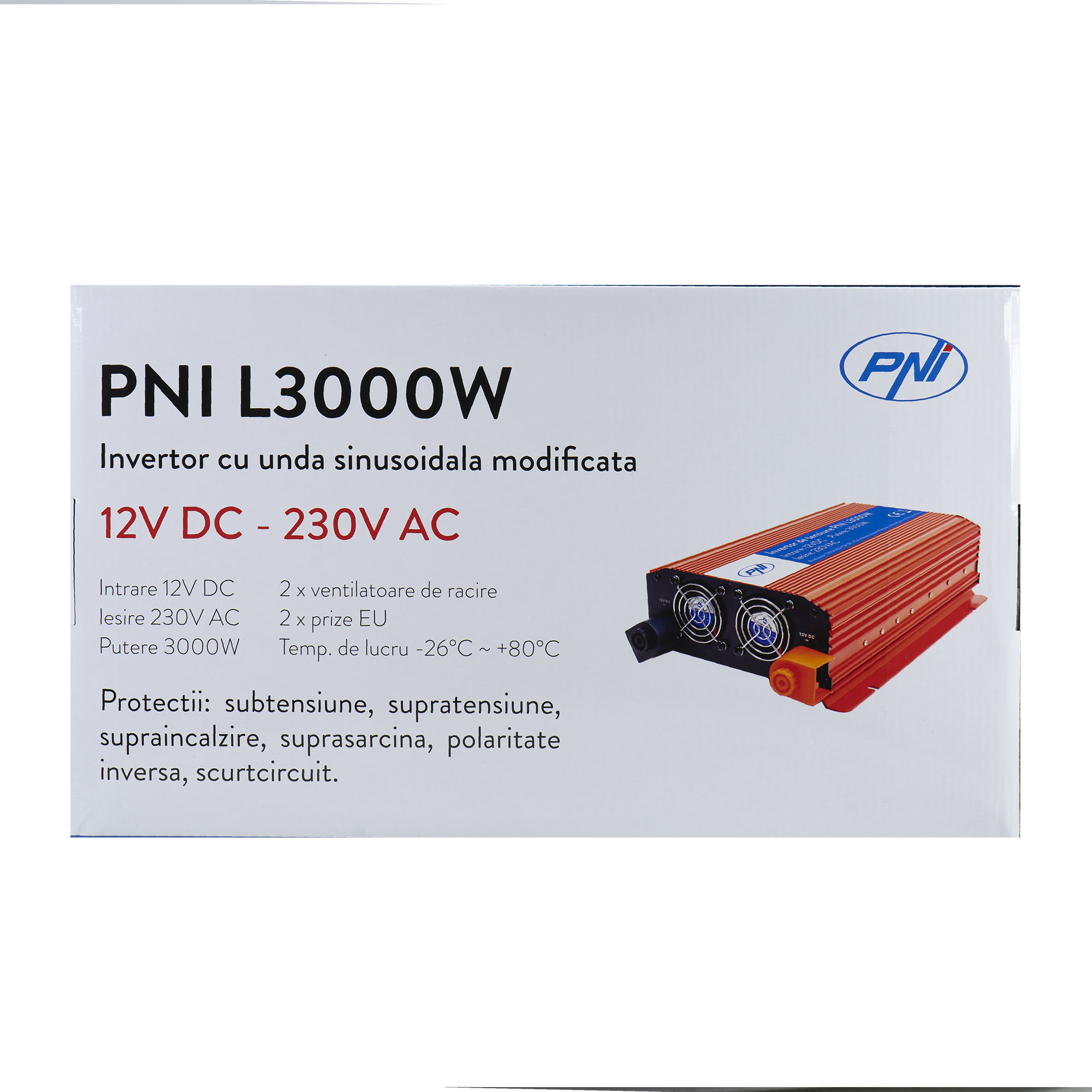 Inverter voltage PNI L3000W power supply 12V 230V output – view 15 Inverter voltage PNI L3000W power supply 12V 230V output – view 15