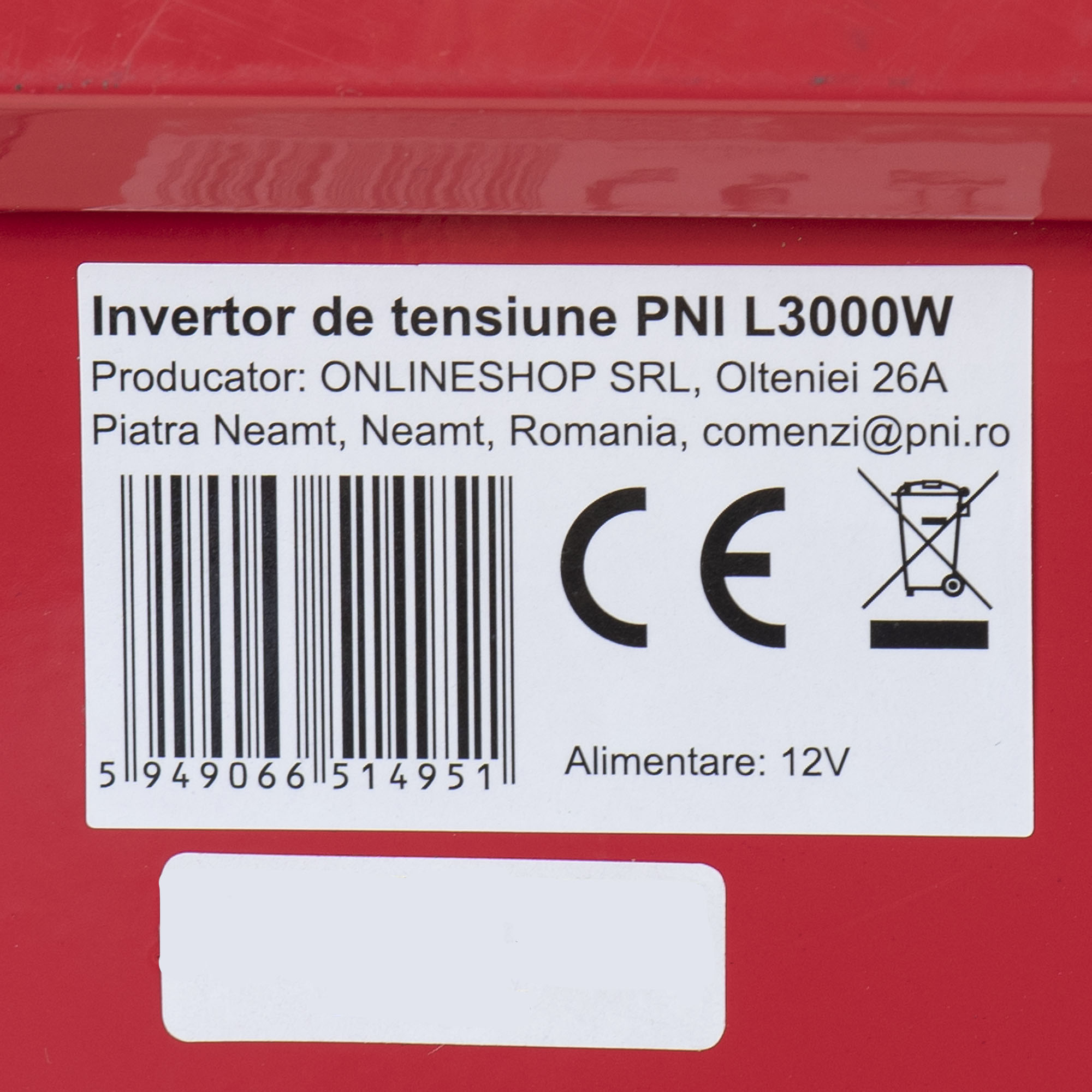 Inverter voltage PNI L3000W power supply 12V 230V output – view 12 Inverter voltage PNI L3000W power supply 12V 230V output – view 12