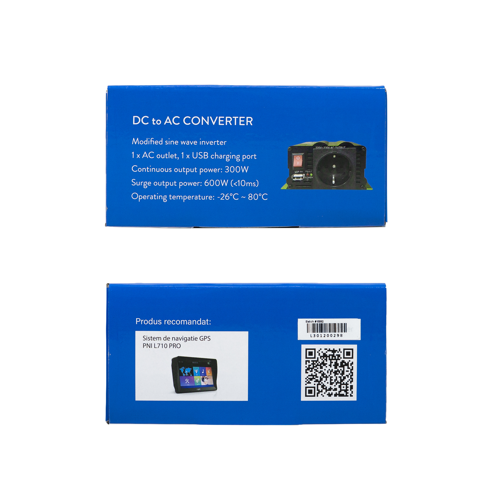 Voltage inverter PNI L300 12V supply 230V output 300W – view 14 Voltage inverter PNI L300 12V supply 230V output 300W – view 14