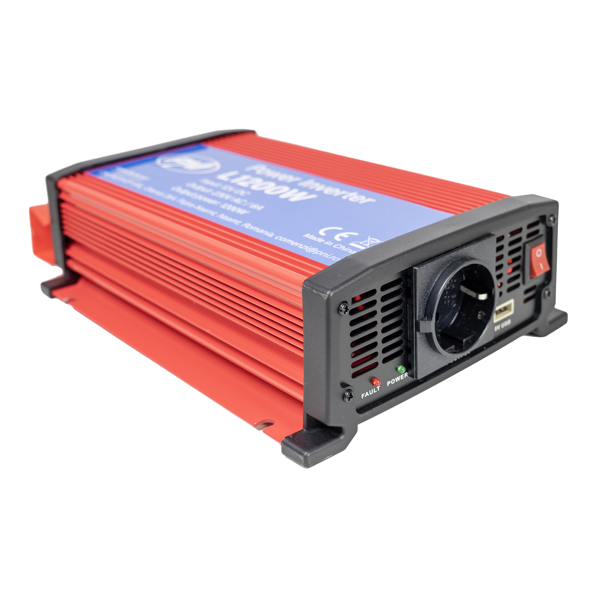 PNI voltage inverter L1200W power supply 12V 230V output – view 2 PNI voltage inverter L1200W power supply 12V 230V output – view 2