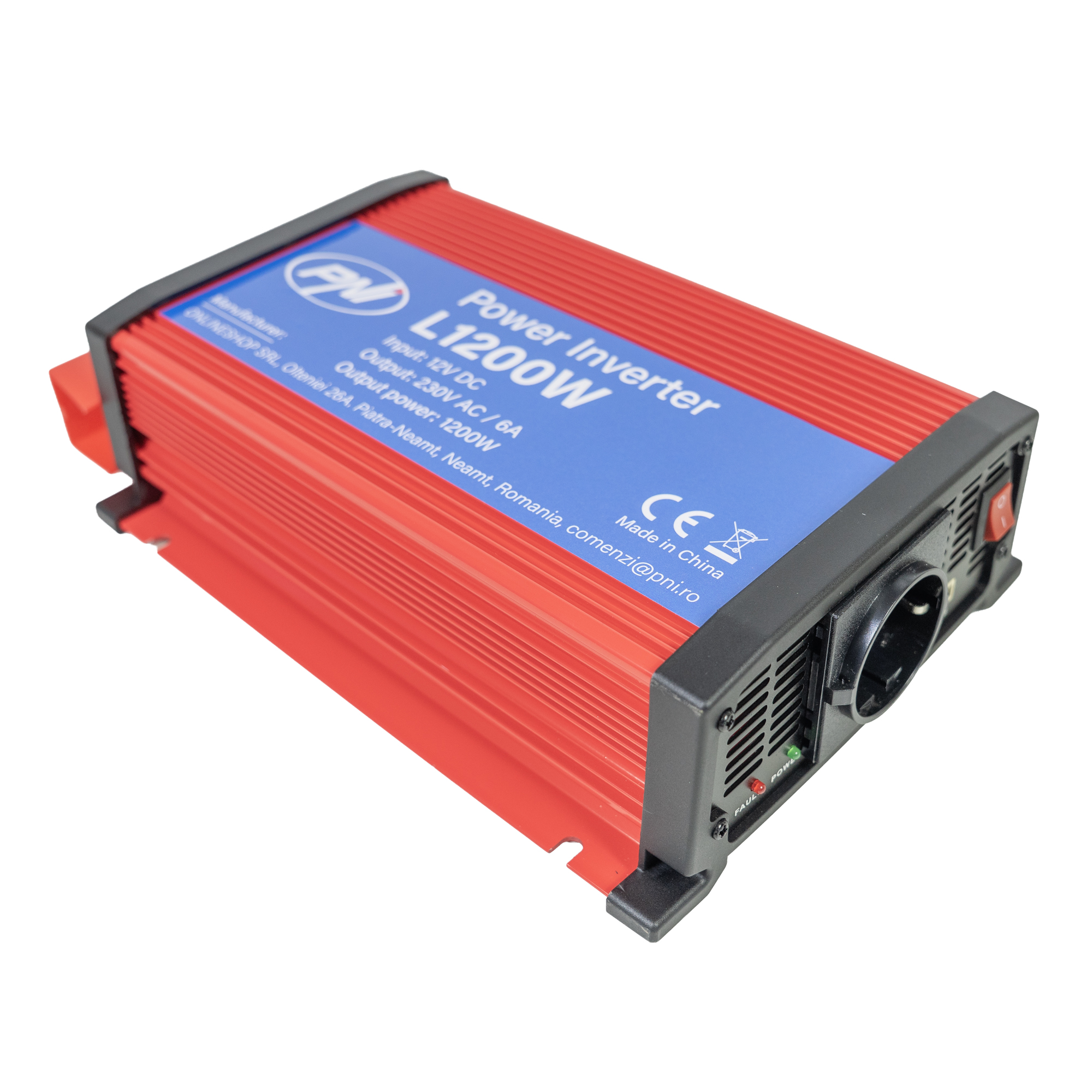 PNI voltage inverter L1200W power supply 12V 230V output – view 7 PNI voltage inverter L1200W power supply 12V 230V output – view 7